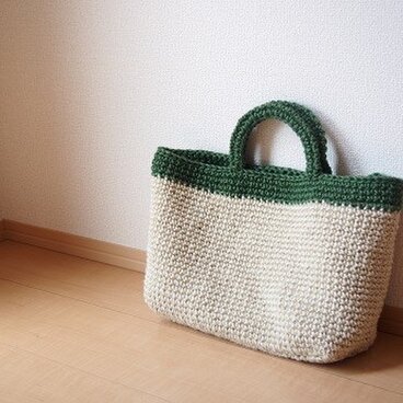 ふんわり麻ひもバッグ