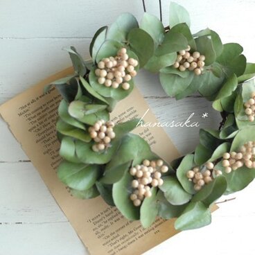 ユーカリとホワイトペッパーのリース*