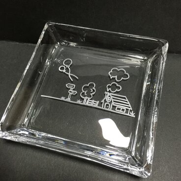 【街並み】角平皿