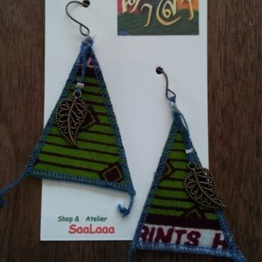 アフリカンテキスタイル　ピアス