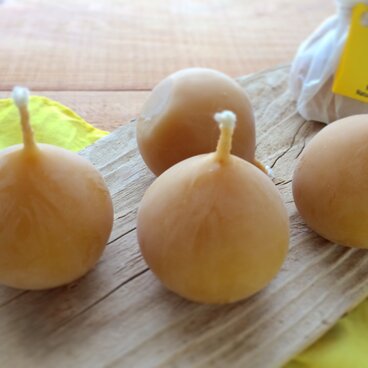 たま型蜜蝋キャンドル　珠