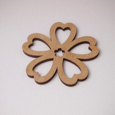 日本文様　コースター　サクラ