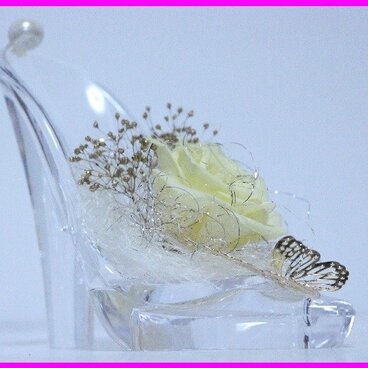 魔法のクリスタルヒール・カール(ローズ・イエロー)