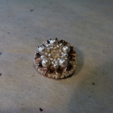 ブローチ*cotton pearl+