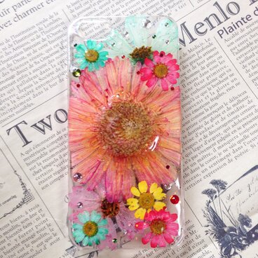 iPhone5.5s押し花ケース
