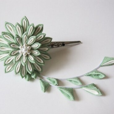 つまみ細工 2wayヘアクリップ