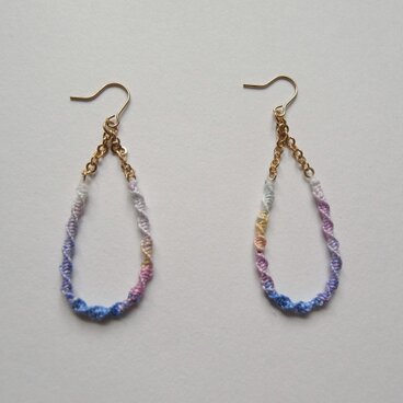 編みピアス -LIGHT-