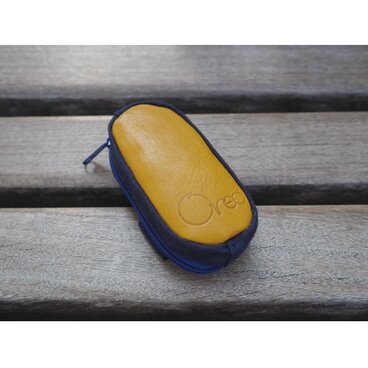 ランドセルキーケース革×帆布（マスタード）Orec