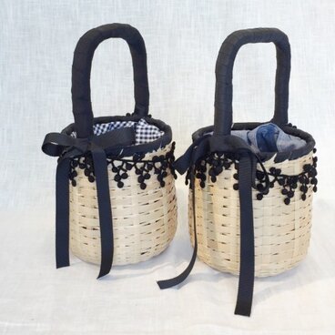 浴衣にあわせるかごバック(レース）