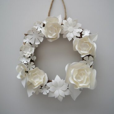 Paper Flower Wreath (Small)