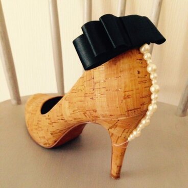 レディーな後ろ姿 シューズクリップ black