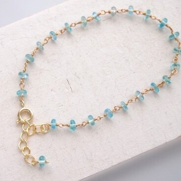 アパタイトのブレスレット