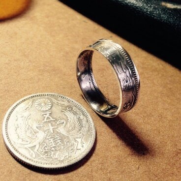 和柄(漢字)コインリング