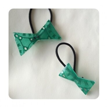 親子お揃いリボン型ヘアゴム