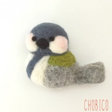 【受注製作】シジュウカラさんのブローチ