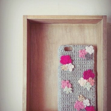 お花のiPhone5/6ケース 【No.3】