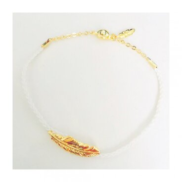 フェザー*ゴールドシンプルアンクレット