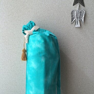 新作☆ ダイダイ柄ヨガマットケース ターコイズMサイズ