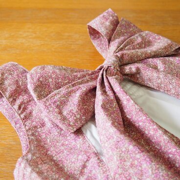 リバティダグラスストライプ・グレーヌブラウス*サイズ120