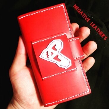 【どくろハート】 iPhone6レザーケース