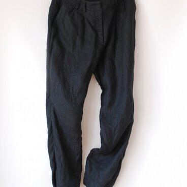 【Tomatoさまご注文品】播州織ドビーリネンのテーパードパンツ