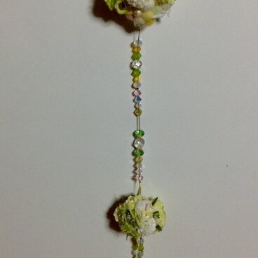 ふわきらサンキャッチャー  フラワー（グリーン）