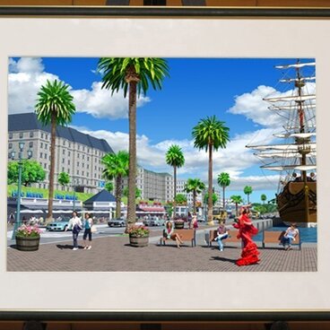 【港のカフェ】