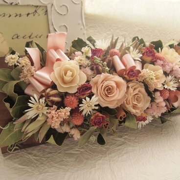 お花畑のようなアレンジ