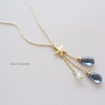 ｛14kgf｝カイヤナイト * 流れ星ネックレス