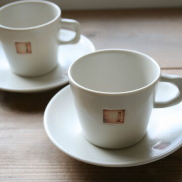 コーヒーカップ＆ソーサー（ドア）