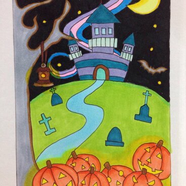 ハロウィン ポストカード