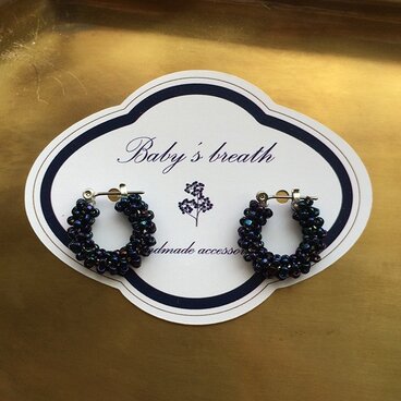 【N】ぷっくりフープピアス