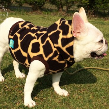 ★フレブル専★ジラフな大人フリースフーディベスト★