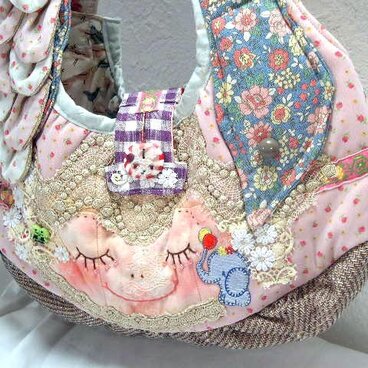 鳥ねむりんこBAGピンク　madame様注文専用