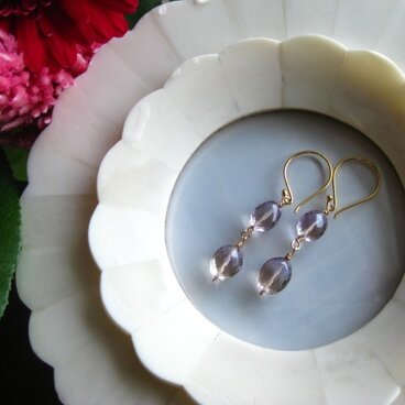 極上アメトリンのヴェルメイユピアス