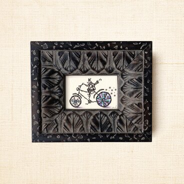 ミニ額縁 原画【 雨上がりの夜に 】mini frame ver.