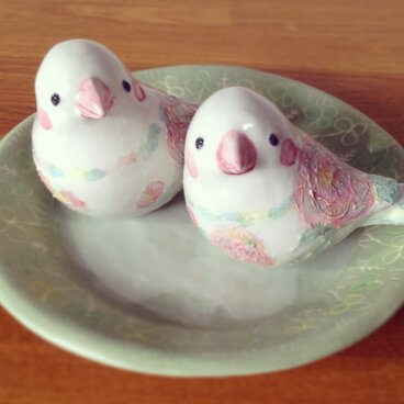 《U様ご予約済み》てのりとり ボタンちゃん