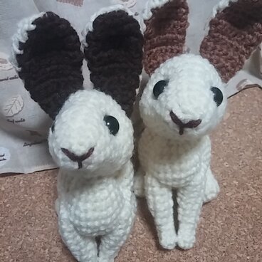 編みぐるみ(うさぎ)白色