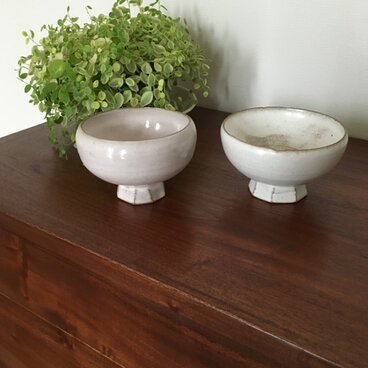 白 高杯 粉引き 小鉢