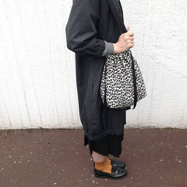 白黒レオパード(肩掛け)