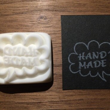 hand made 吹き出し ＊消しゴムはんこ＊