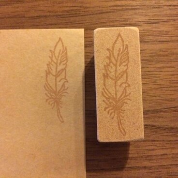 フェザーsmall＊消しゴムはんこ＊