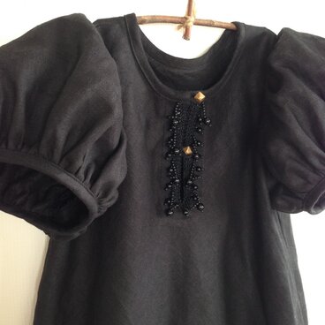 リネンのワンピース　　１２０