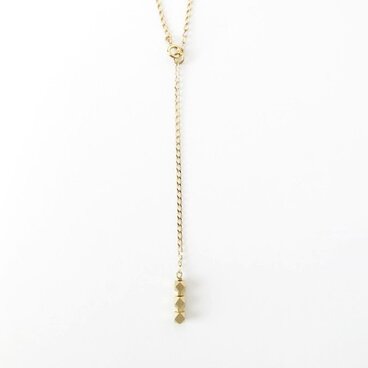 メタルビーズロングネックレス No.692