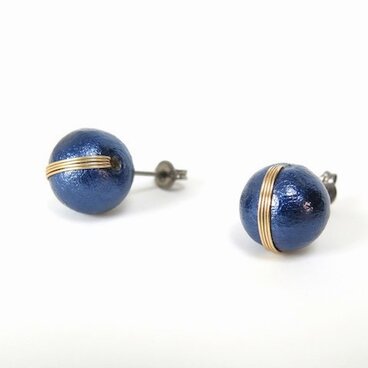 コットンパールポストピアス_N No.693