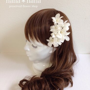 髪飾り プリザーブドフラワー