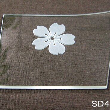 早咲き桜ガラス小皿　ＳＤ４２９