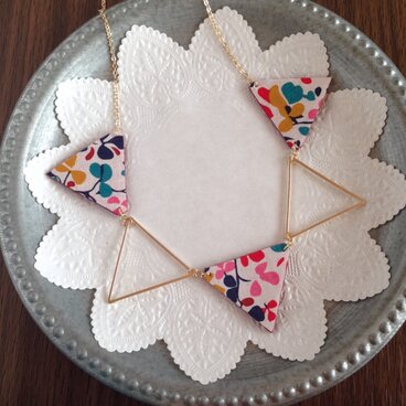 さんかくフープネックレス