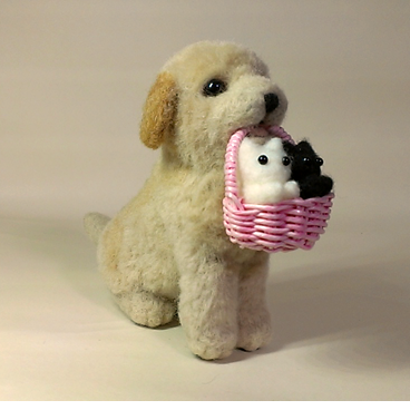 こニャンコの子守レトリバー