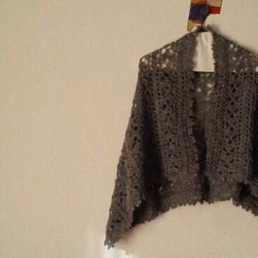 小春日和、ストール (グレー)